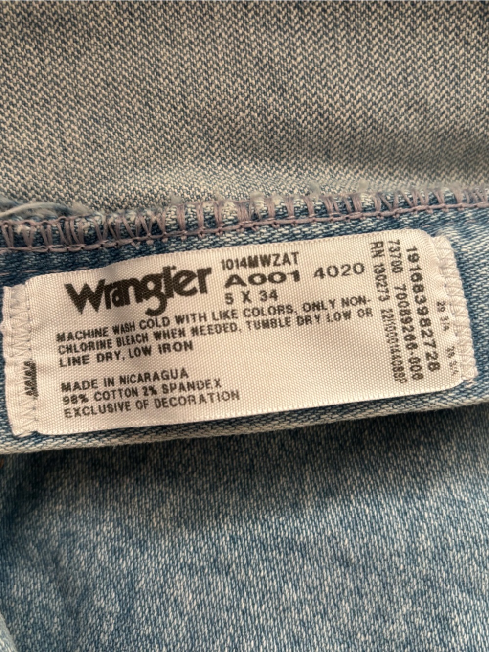 Wrangler Women's Light Blue High-Rise Denim Jeans with Branded Patch - Picture 6 of 6